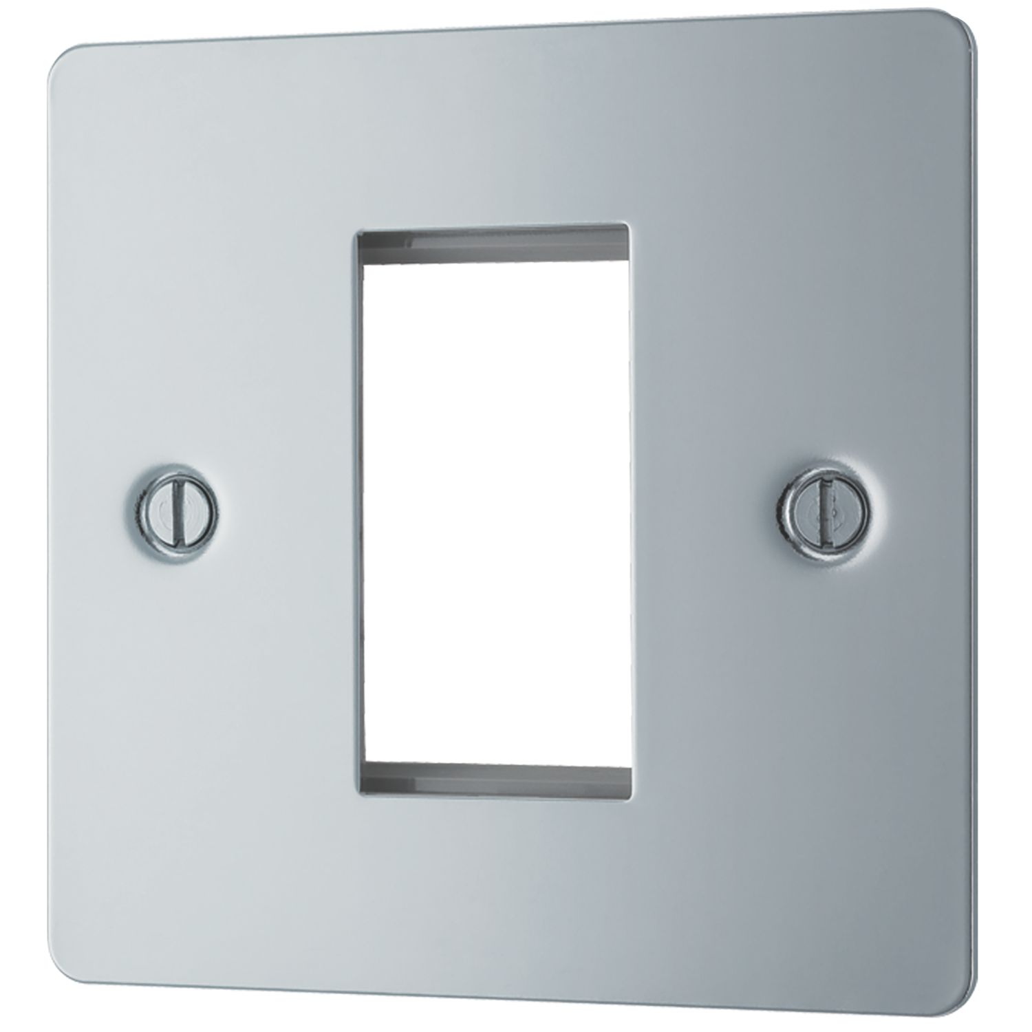 LAP 1-Module Modular Faceplate Polished Chrome (20096)