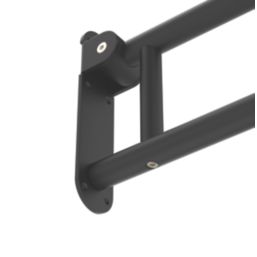 Swirl Adapt+ Household Folding Grab Rail Matt Black 618mm x 250mm x 32mm