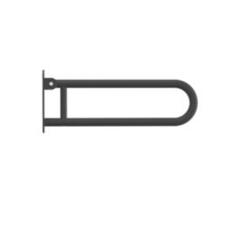 Swirl Adapt+ Household Folding Grab Rail Matt Black 618mm x 250mm x 32mm