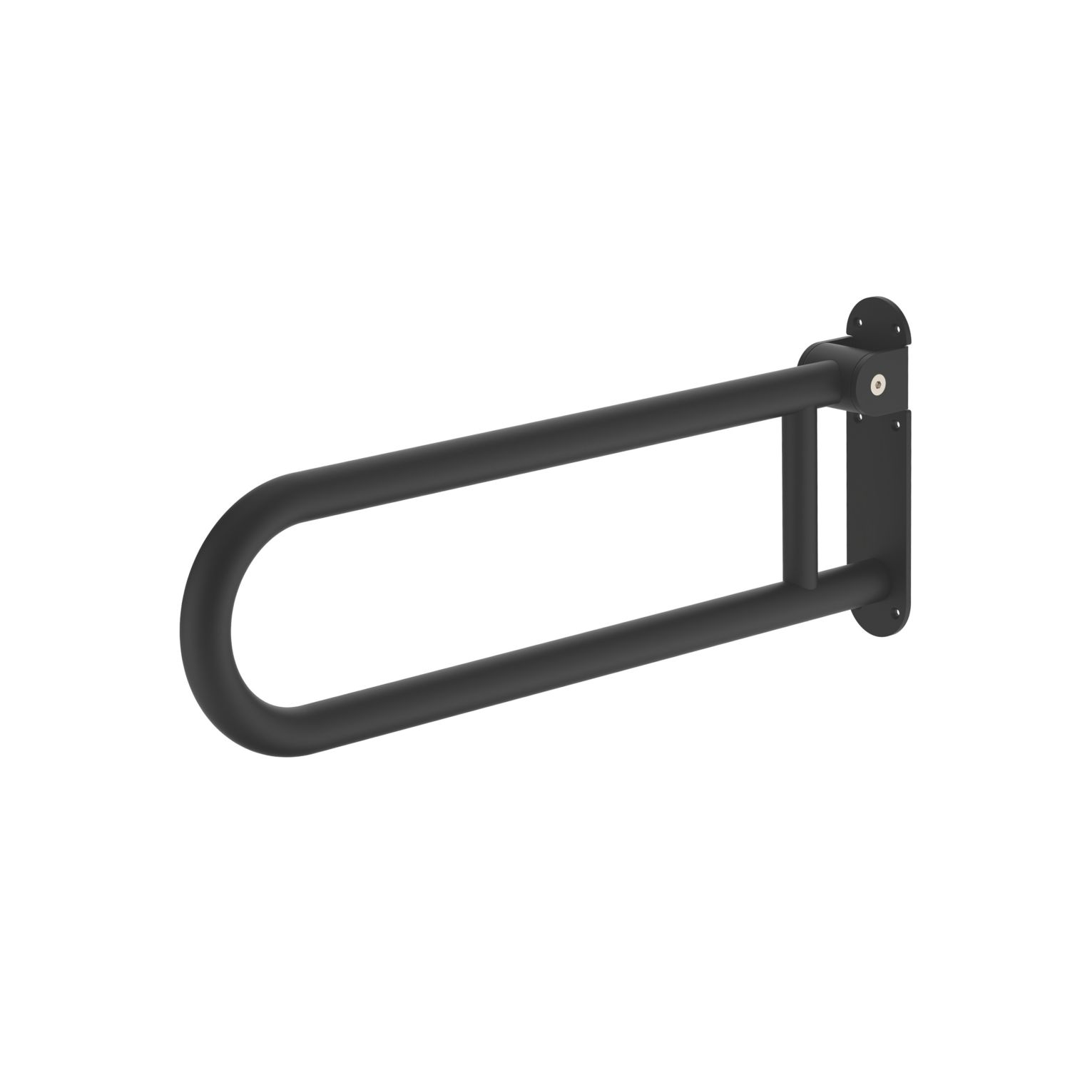 Swirl Adapt+ Household Folding Grab Rail Matt Black 618mm x 250mm x 32mm (200AY)