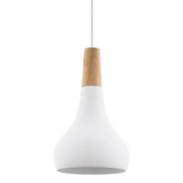 Eglo Sabinar Small Shade Pendant Light White