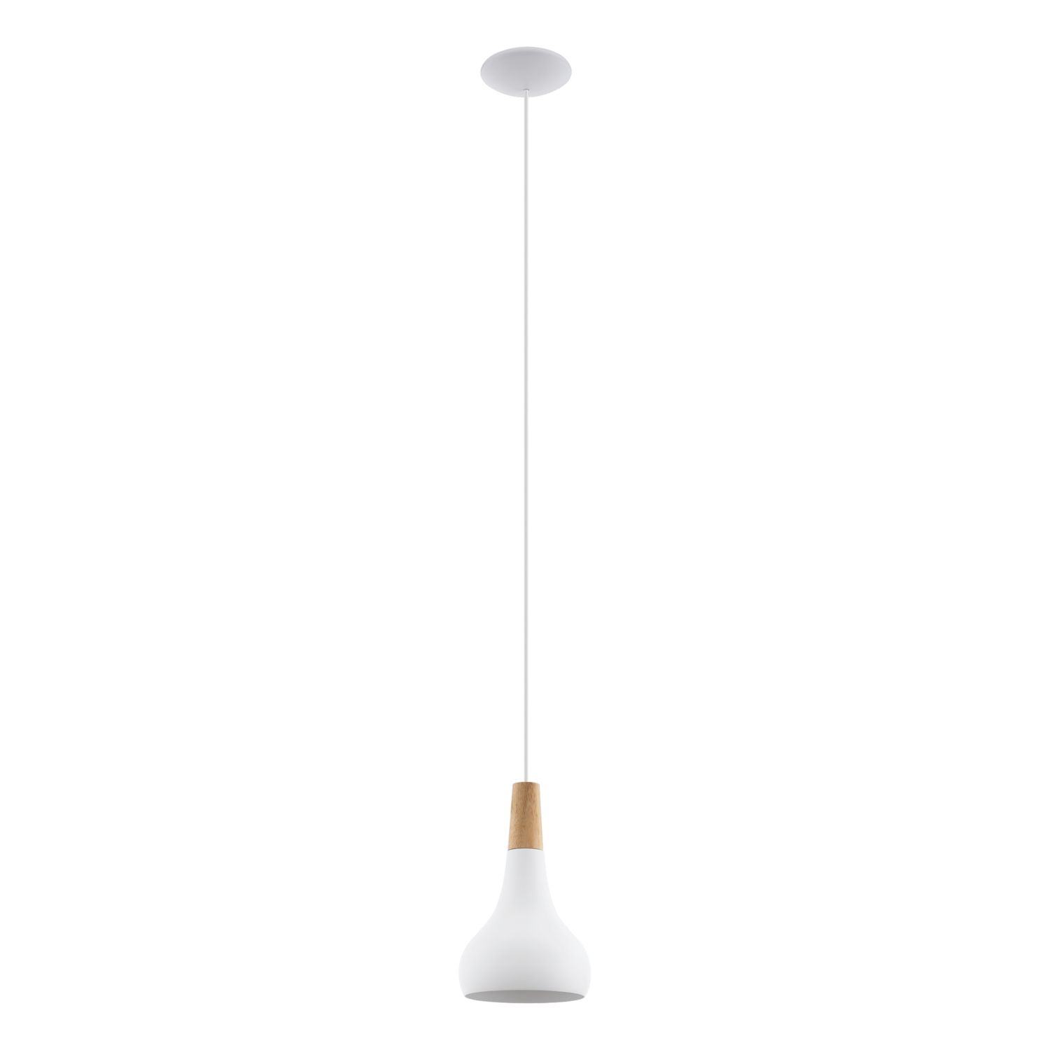 Eglo Sabinar Small Shade Pendant Light White (200CX)
