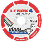 Lenox Metalmax Metal Diamond Cutting Disc 115mm x 22.2mm