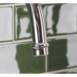 Streame by Abode Gatsby Swan Neck Dual Lever Mono Mixer Chrome