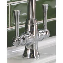 Streame by Abode Gatsby Swan Neck Dual Lever Mono Mixer Chrome