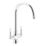 Streame by Abode Gatsby Swan Neck Dual Lever Mono Mixer Chrome
