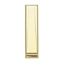 Hardware Solutions Door Knocker Contemporary Polished Brass 40mm x 165mm