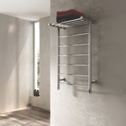 Reina 1190mm x 500mm 495BTU Stainless Steel Flat Electric Towel Radiator
