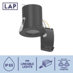 LAP Juventas Fixed  Fire Rated Downlight Black