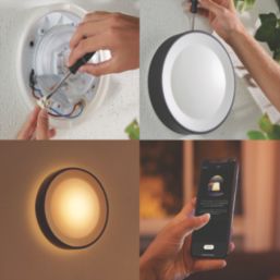 Philips Hue Daylo Outdoor LED Wall Light Black 15W 1060lm