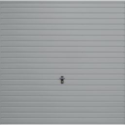 Gliderol Horizontal 7' 6" x 7' Non-Insulated Frameless Steel Up & Over Garage Door Light Grey