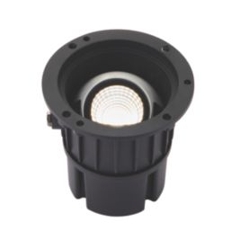 Saxby Hoxton 140mm Outdoor Round LED Recessed Ground Light Brushed Stainless Steel 13W 1000lm