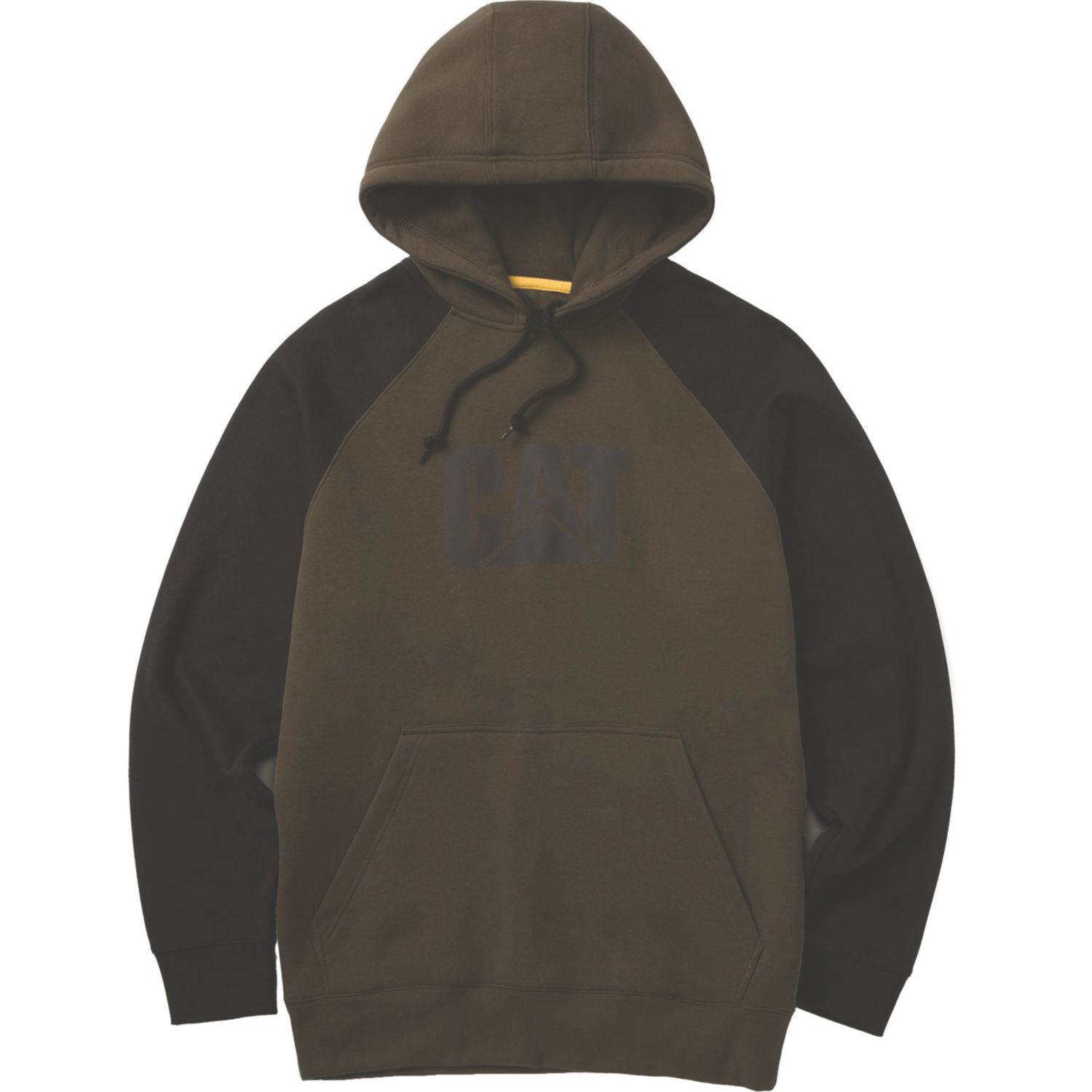 CAT Raglan Hooded Sweatshirt Sweat Shirts Moss 3X Large 50" Chest (200XJ)