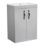 Essentials Ablis Freestanding Vanity Unit with Ceramic Basin Gloss Grey 610mm x 400mm x 844mm