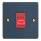 Varilight  45A 1-Gang 2-Pole Cooker Switch Midnight Blue