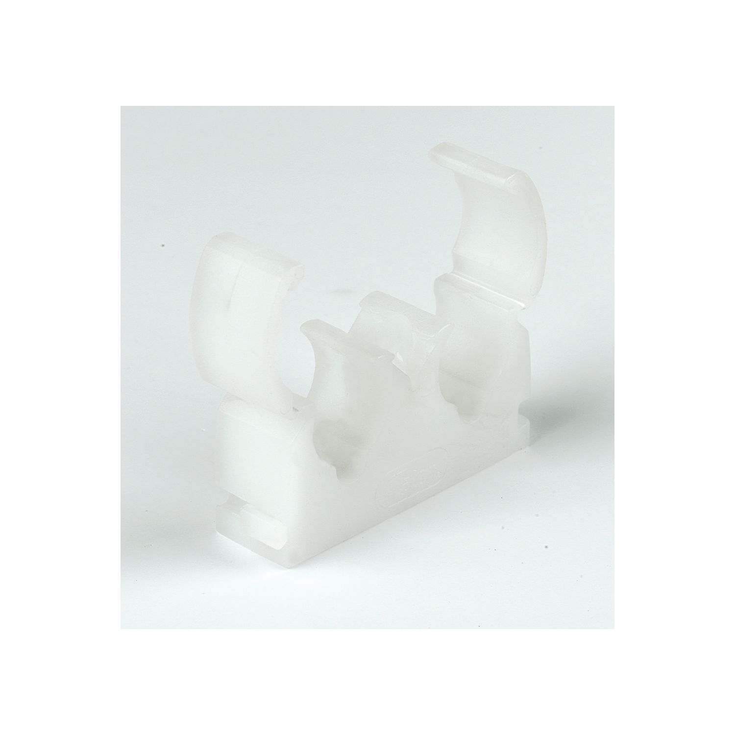 Talon 15mm Double Hinge Clip White 50 Pack (20167)