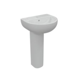 Texas Basin with Pedestal 1 Tap Hole 550mm
