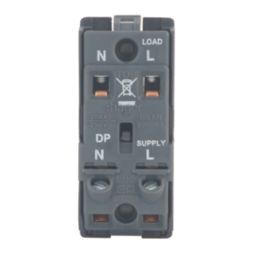 Hager Sollysta WMGKS/EL 20A Grid 2-Pole Emergency Lighting Test Key Switch White