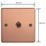 Varilight  10A 1-Gang 2-Way Light Switch  Brushed Copper
