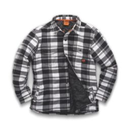 Scruffs Worker  Padded Check Shacket Black / White / Grey Small 36-38" Chest
