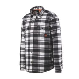 Scruffs Worker  Padded Check Shacket Black / White / Grey Small 36-38" Chest