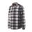 Scruffs Worker  Padded Check Shacket Black / White / Grey Small 36-38" Chest