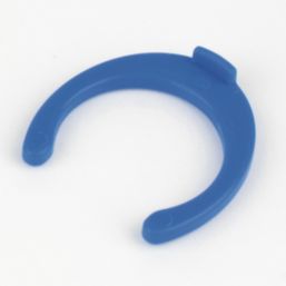 FloPlast FloFit+ Plastic Collet Clips Blue 15mm 20 Pack