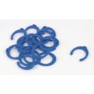FloPlast FloFit+ Plastic Collet Clips Blue 15mm 20 Pack