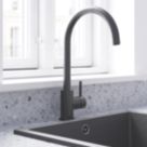 Swirl Elbe Tap Matt Black
