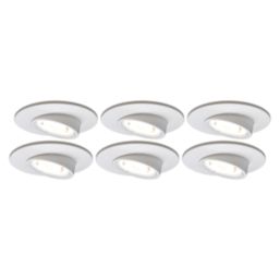 4lite  Tilt  Fire Rated LED Smart Downlights White 5W 440lm 6 Pack