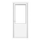 Crystal  2-Panel 1-Clear Light RH White uPVC Back Door 2090 x 920mm