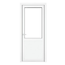 Crystal  1-Panel 1-Clear Light RH White uPVC Back Door 2090mm x 920mm
