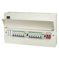 Crabtree  21-Module 12-Way Populated  Dual RCD Consumer Unit