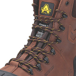 Amblers AS995 Metal Free   Safety Boots Brown Size 9