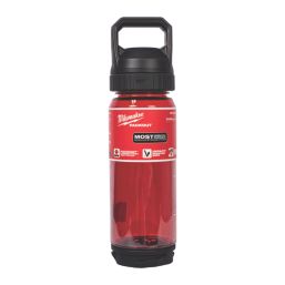 Milwaukee PACKOUT Plastic Bottle With Chug Lid 740ml Red