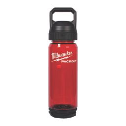 Milwaukee PACKOUT Plastic Bottle With Chug Lid 740ml Red