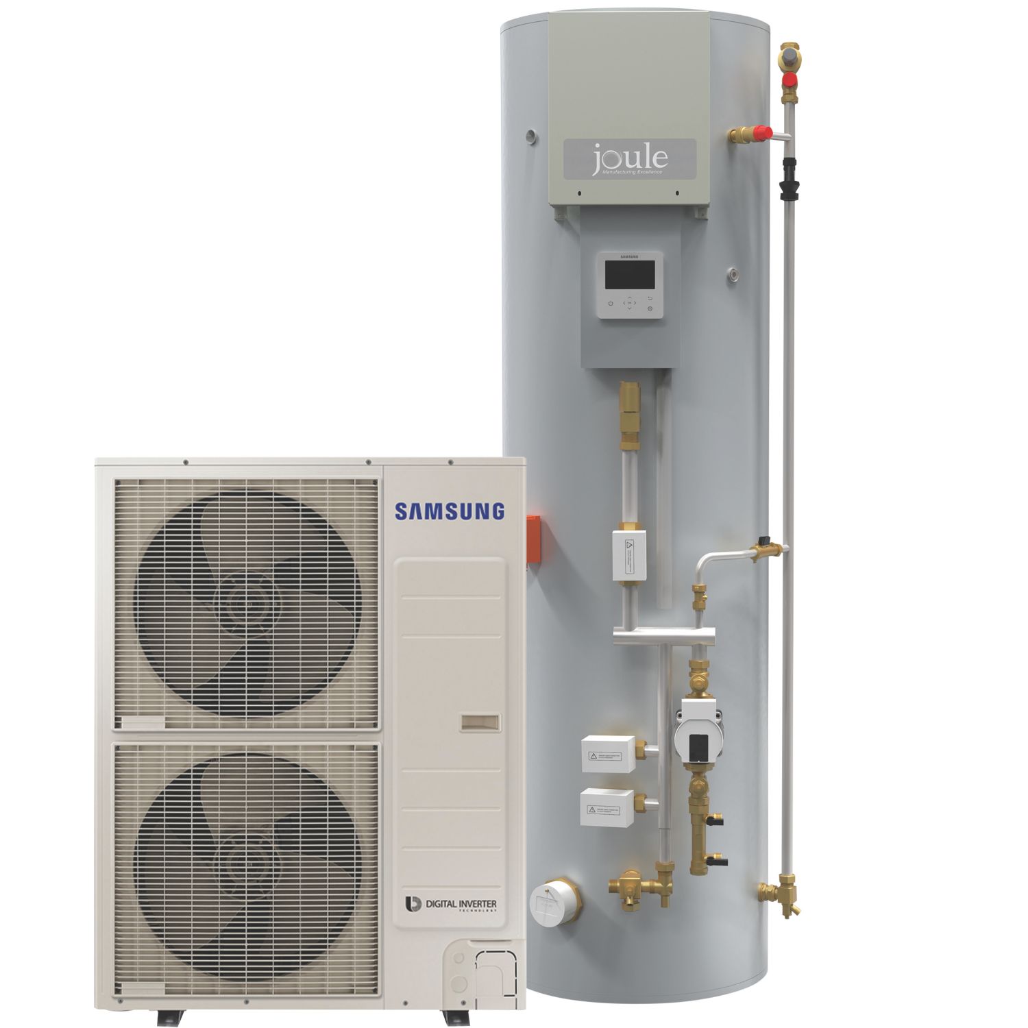 Samsung 16kW Air-Source Pre-Plumbed Heat Pump Kit 300Ltr (201PG)