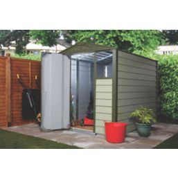 Trimetals Titan 660 6' x 6' (Nominal) Apex Metal Shed Olive/Moorland Green