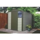 Trimetals Titan 660 6' x 6' (Nominal) Apex Metal Shed Olive/Moorland Green