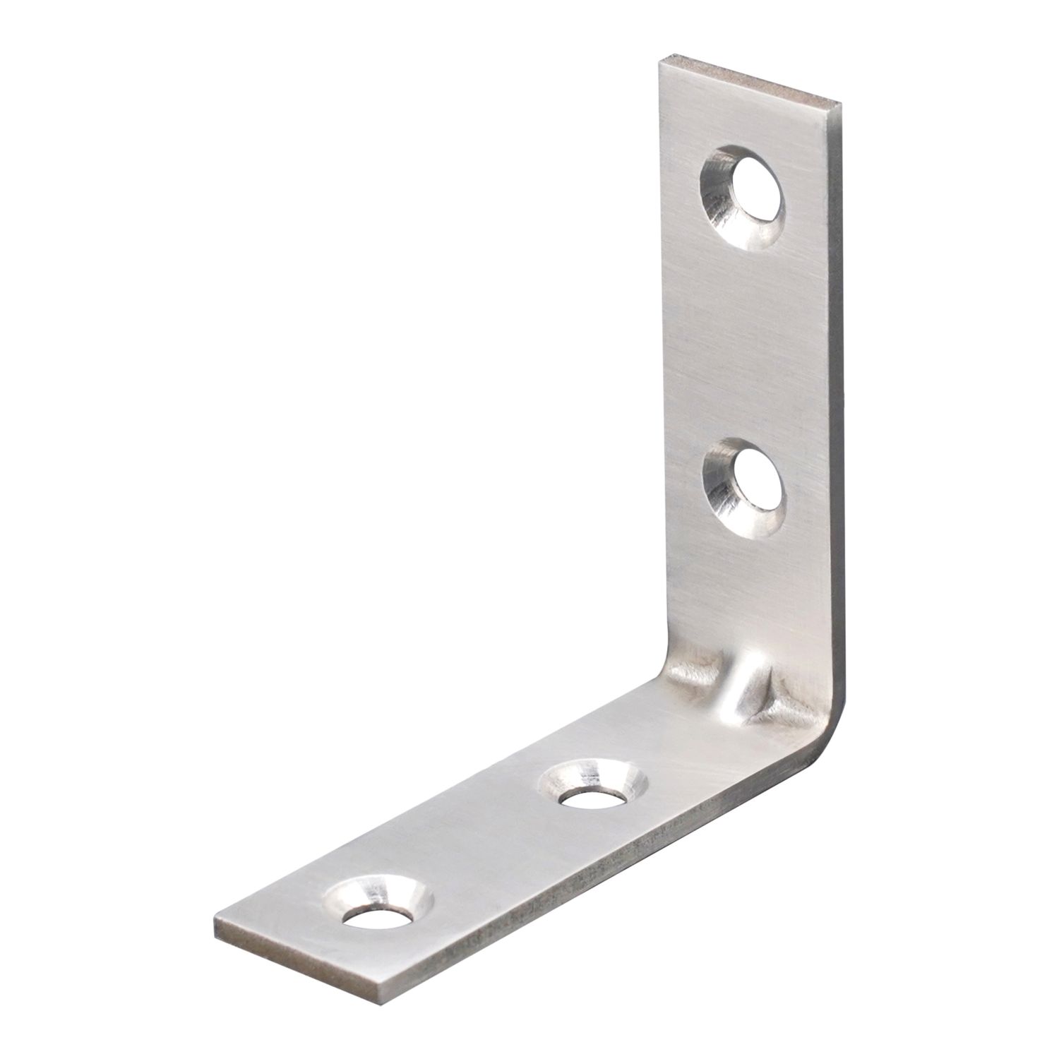 Essentials Corner Brackets Silver 40mm x 40mm x 16mm 4 Pack (201TA)