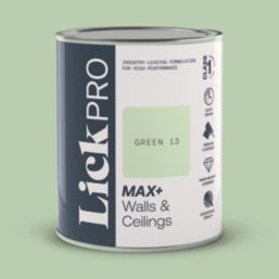 LickPro Max+ 1Ltr Green 13 Matt Emulsion  Paint