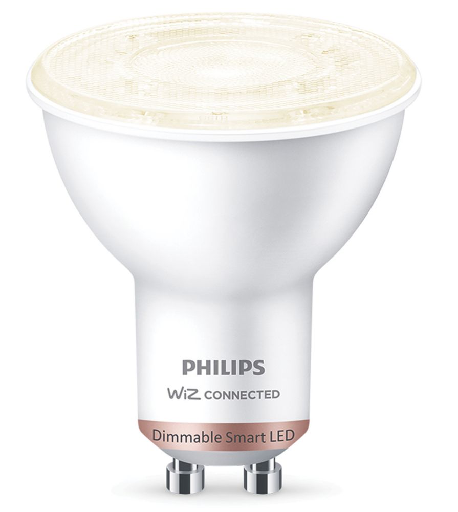 Philips Hue GU10 RGB & White LED Smart Light Bulb 4.3W 350lm 3 Pack -  Screwfix