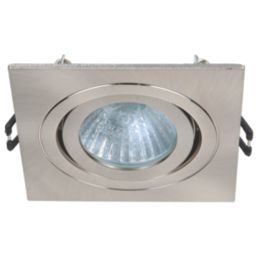 Spa Cali Adjustable Square Downlights Satin Nickel 4 Pack