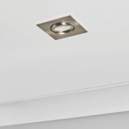 Spa Cali Adjustable Square Downlights Satin Nickel 4 Pack