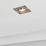 Spa Cali Adjustable Square Downlights Satin Nickel 4 Pack