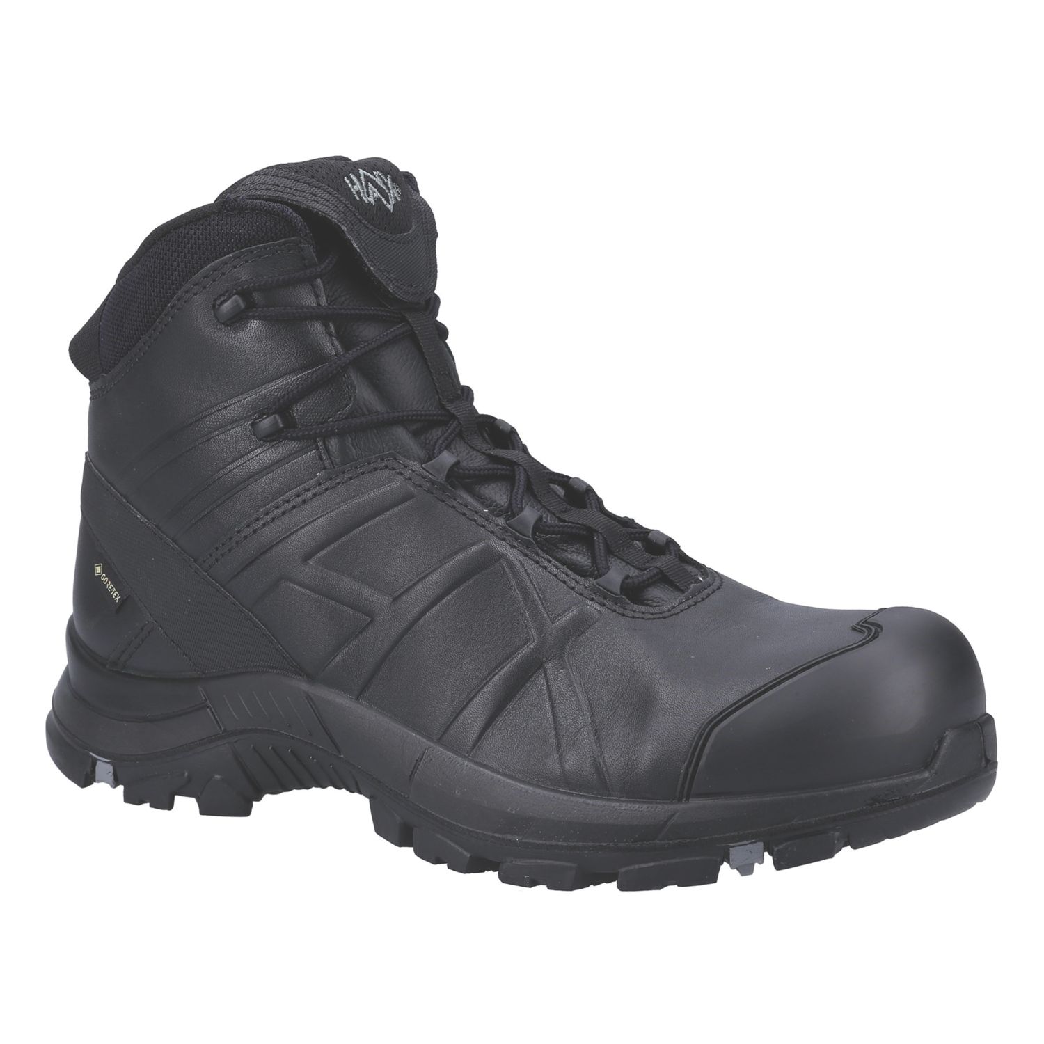 Haix Black Eagle 50 Mid Size 10 Black Safety Boots (201XP)