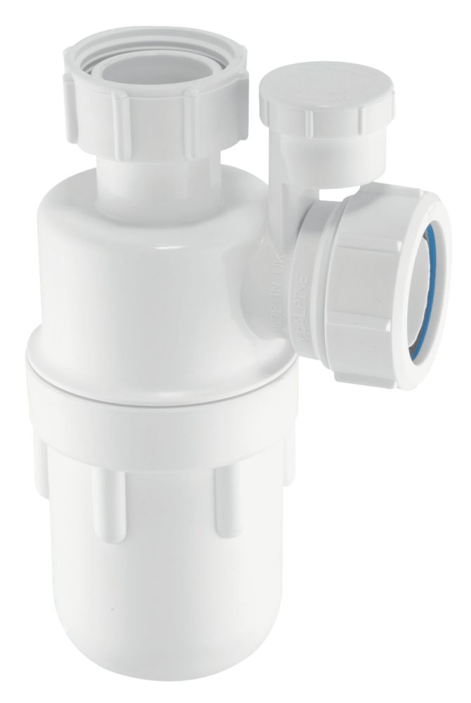 McAlpine  Antisyphon Bottle Trap White 40mm - 3