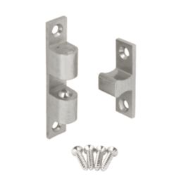 Carlisle Brass Double Ball Cabinet Catch Satin Chrome 17mm x 12mm