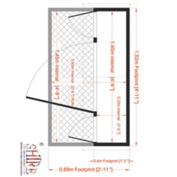Shire Mansion 5' x 3' (Nominal) Shiplap T&G Timber Hutch & Run