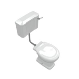 Traditional Soft-Close Low-Level Toilet & Seat Dual-Flush 6Ltr